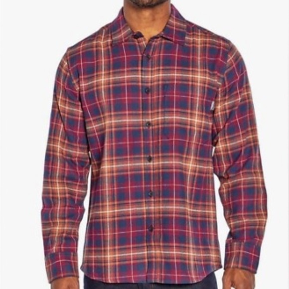 Eddie Bauer Mens Flannel Shirt Size L Button Down Collared Shirt - Picture 1 of 8